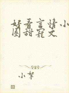 好看言情小说校园甜宠文封面