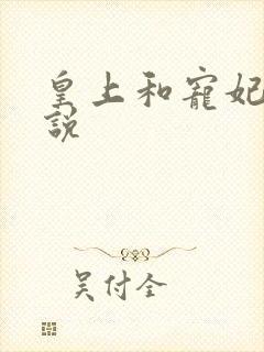 皇上和宠妃的小说