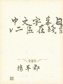 中文字幕日韩av二区在线观看