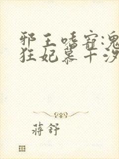 邪王嗜宠:鬼医狂妃慕千汐九夜