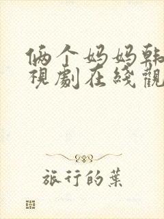 俩个妈妈韩版电视剧在线观看全集