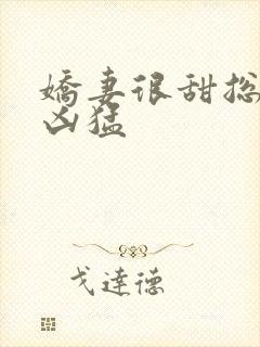 娇妻很甜总裁好凶猛