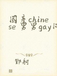 国产chinese 男男gay网站