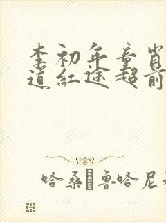 李初年童肖媛正道红途超前更新