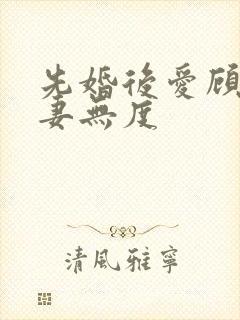 先婚后爱顾总宠妻无度