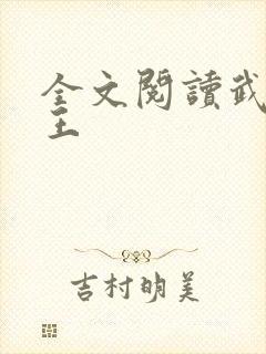 全文阅读武道医王封面