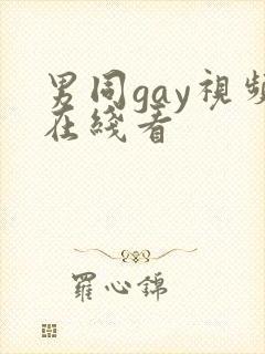 男同gay视频在线看