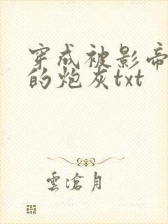 穿成被影帝抛弃的炮灰txt