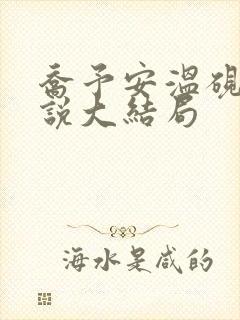 乔予安温砚深小说大结局