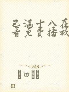 已满十八在线观看免费播放电视剧大