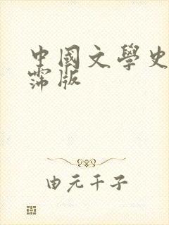 中国文学史袁行霈版