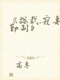 《总裁,宠妻请节制》