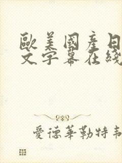 欧美国产日韩中文字幕在线观看封面