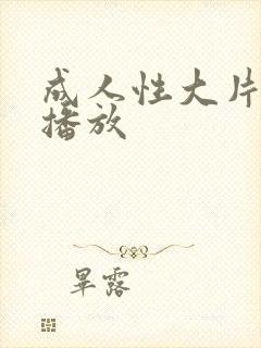 成人性大片免费播放封面