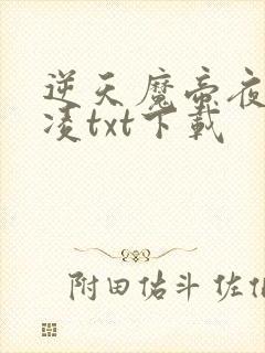 逆天魔帝夜月风凌txt下载