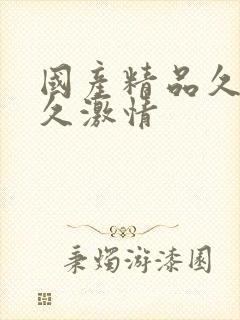 国产精品久久久久激情