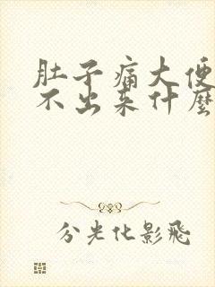 肚子痛大便又拉不出来什么原因