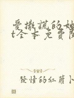 爱撒谎的她txt全本免费阅读