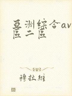 亚洲综合av一区二区