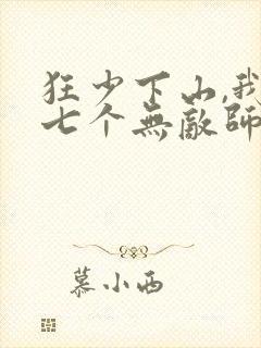 狂少下山,我有七个无敌师父小说在线