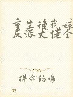 重生后我嫁给了反派大佬全文免费阅读