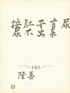 按肚子有尿意却尿不出来