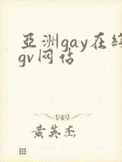 亚洲gay在线gv网站封面