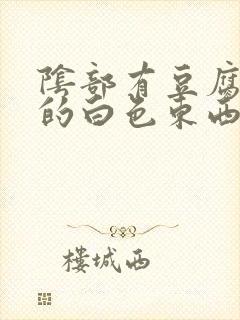 阴部有豆腐渣状的白色东西,很痒