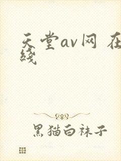 天堂av网 在线