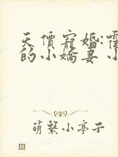 天价宠婚:霍总的小娇妻 小说