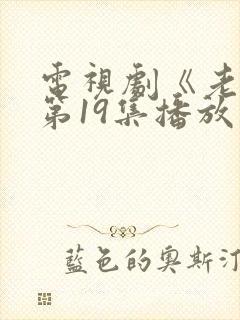 电视剧《老舅》第19集播放