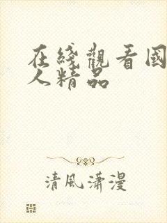 在线观看国产成人精品封面