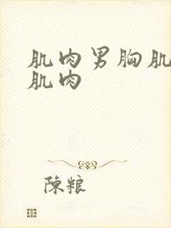 肌肉男胸肌腹肌肌肉封面