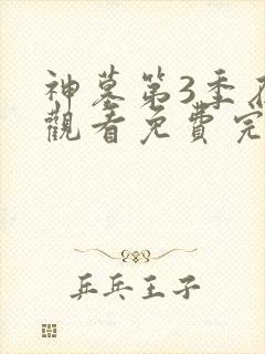 神墓第3季在线观看免费完整版封面