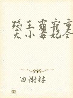 残王霸宠重生逆天小毒妃全文免费