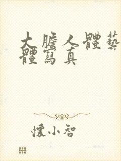 大胆人体艺术裸体写真封面