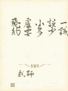 飞卢小说一章大约要多少钱