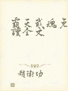 霸天武魂免费阅读全文