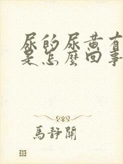 尿的尿黄有味道是怎么回事