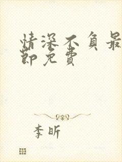 情深不负最新章节免费