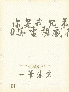 你是我兄弟全40集电视剧在线播放免费