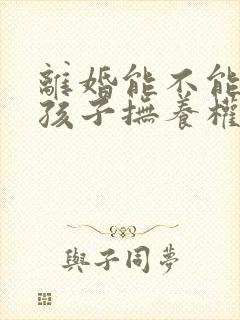 离婚能不能要回孩子抚养权