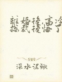 离婚后,高冷女总裁后悔了