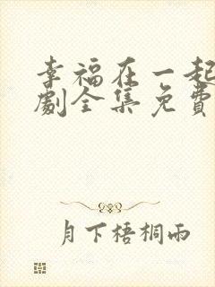 幸福在一起电视剧全集免费观看