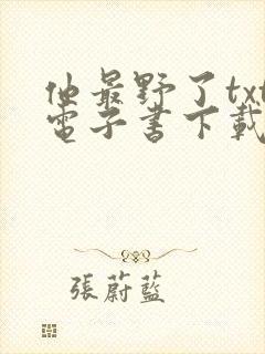 他最野了txt电子书下载封面