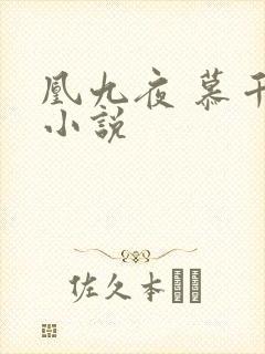 凰九夜 慕千汐小说封面