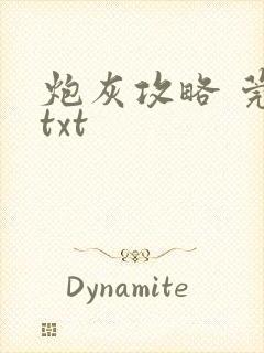 炮灰攻略 莞尔txt