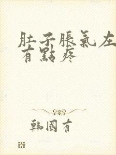 肚子胀气左边还有点疼