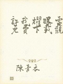 许我耀眼电视剧免费下载观看封面