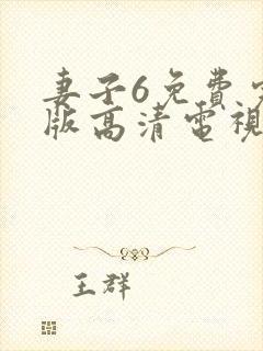 妻子6免费完整版高清电视剧